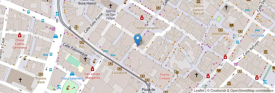 Mapa de ubicacion de Taco Bell en Spanien, Aragonien, Saragossa, Zaragoza, Saragossa.