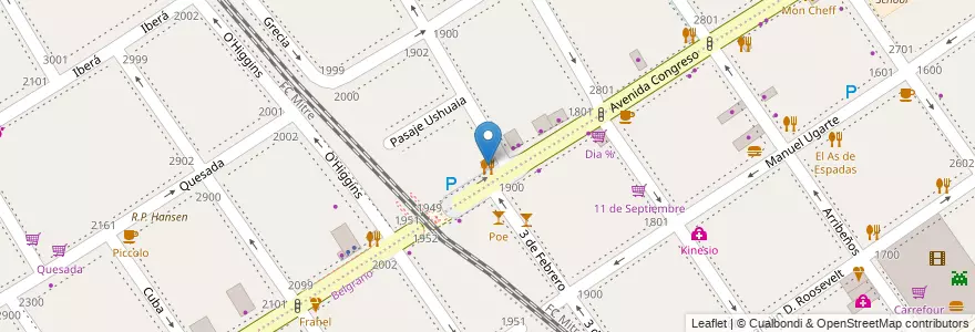 Mapa de ubicacion de Taco Box, Nuñez en آرژانتین, Ciudad Autónoma De Buenos Aires, Buenos Aires, Comuna 13.