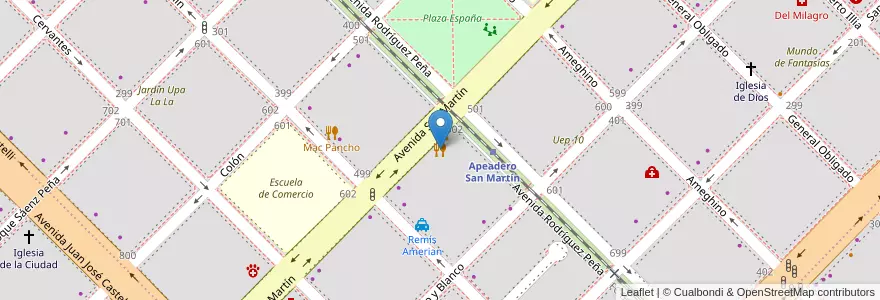 Mapa de ubicacion de Taco Panchos Comidas en Arjantin, Chaco, Departamento San Fernando, Resistencia, Resistencia.