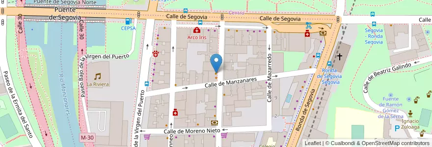Mapa de ubicacion de Taco Perry en Испания, Мадрид, Мадрид, Área Metropolitana De Madrid Y Corredor Del Henares, Мадрид.
