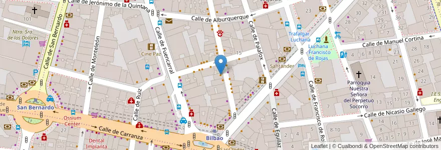 Mapa de ubicacion de Tacos Chapultepec en Испания, Мадрид, Мадрид, Área Metropolitana De Madrid Y Corredor Del Henares, Мадрид.