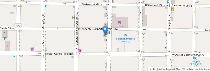 Mapa de ubicacion de Taekwon do en Argentinië, Buenos Aires, Partido De Morón, Morón.