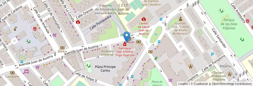 Mapa de ubicacion de Tagomao en 西班牙, Comunidad De Madrid, Comunidad De Madrid, Área Metropolitana De Madrid Y Corredor Del Henares, Alcalá De Henares.