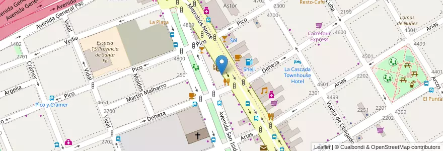 Mapa de ubicacion de Tai Pei, Saavedra en 阿根廷, Ciudad Autónoma De Buenos Aires, 布宜诺斯艾利斯, Comuna 13.