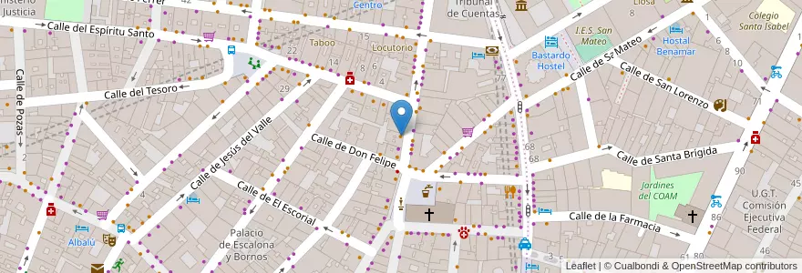 Mapa de ubicacion de tako-away en Espagne, Communauté De Madrid, Communauté De Madrid, Área Metropolitana De Madrid Y Corredor Del Henares, Madrid.