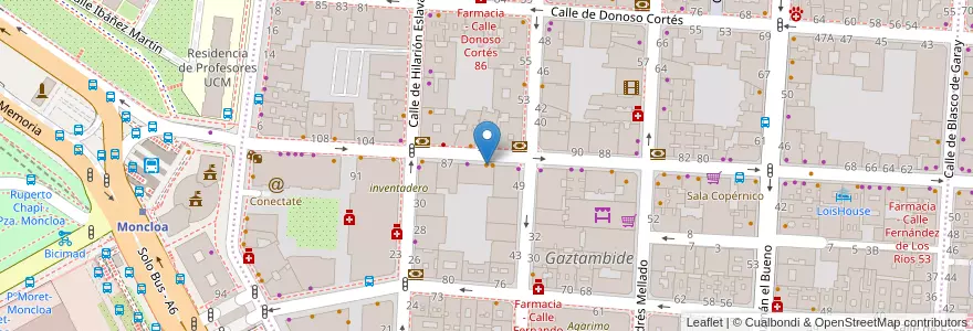 Mapa de ubicacion de Tako away en España, Comunidad De Madrid, Comunidad De Madrid, Área Metropolitana De Madrid Y Corredor Del Henares, Madrid.