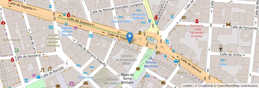 Mapa de ubicacion de Tako Away en Sepanyol, Comunidad De Madrid, Comunidad De Madrid, Área Metropolitana De Madrid Y Corredor Del Henares, Madrid.