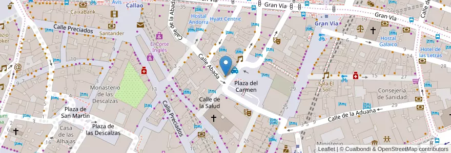 Mapa de ubicacion de Takos Al Pastor en Espanha, Comunidade De Madrid, Comunidade De Madrid, Área Metropolitana De Madrid Y Corredor Del Henares, Madrid.