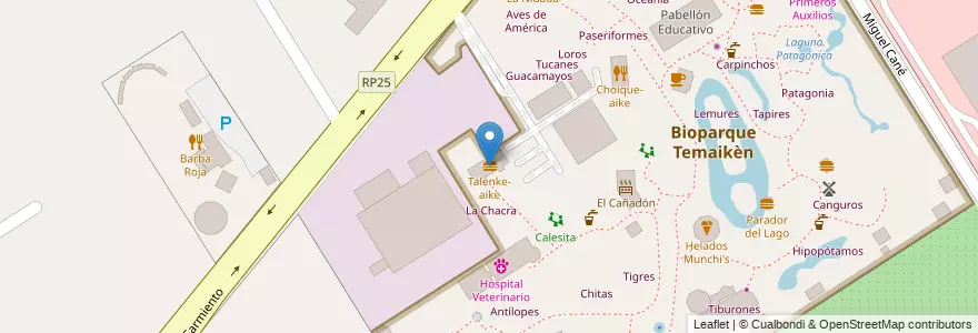 Mapa de ubicacion de Talenke-aike en 阿根廷, 布宜诺斯艾利斯省, Partido De Escobar, Belén De Escobar.