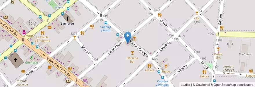 Mapa de ubicacion de Taller Carlos, Palermo en Argentinië, Ciudad Autónoma De Buenos Aires, Buenos Aires.