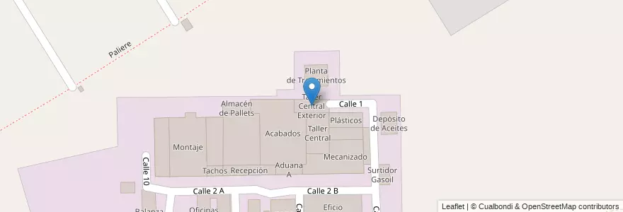 Mapa de ubicacion de Taller Central Exterior en アルゼンチン, ブエノスアイレス州, Partido Del Pilar, Villa Rosa.