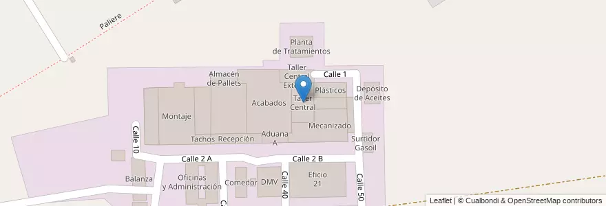 Mapa de ubicacion de Taller Central en 阿根廷, 布宜诺斯艾利斯省, Partido Del Pilar, Villa Rosa.