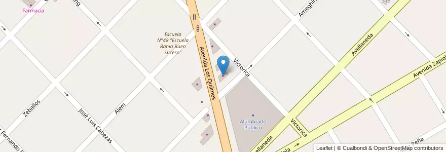 Mapa de ubicacion de Taller Chapa y PIntura en アルゼンチン, ブエノスアイレス州, Partido De Quilmes, Bernal.