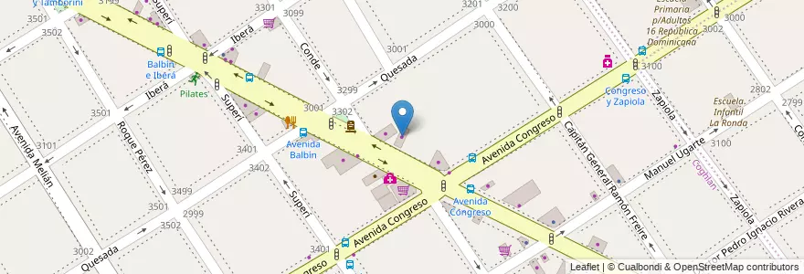 Mapa de ubicacion de Taller Claudio, Coghlan en アルゼンチン, Ciudad Autónoma De Buenos Aires, Comuna 12, ブエノスアイレス.