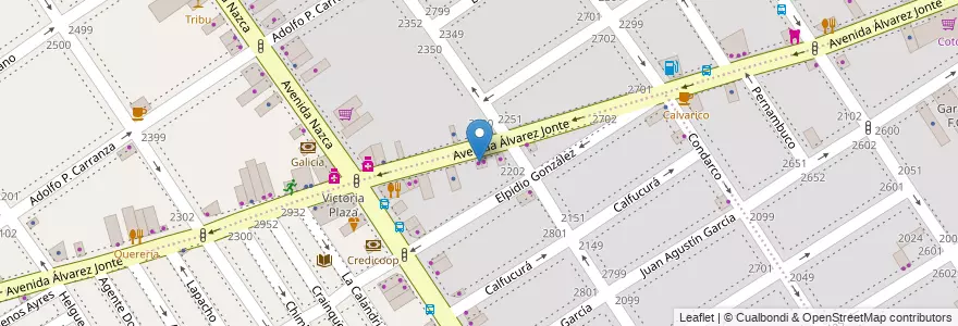 Mapa de ubicacion de Taller de Arte, Villa Santa Rita en 阿根廷, Ciudad Autónoma De Buenos Aires, 布宜诺斯艾利斯, Comuna 11.