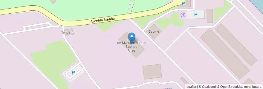Mapa de ubicacion de Taller de Mantenimiento Buenos Aires, Puerto Madero en 아르헨티나, Ciudad Autónoma De Buenos Aires, Comuna 4, 부에노스아이레스.