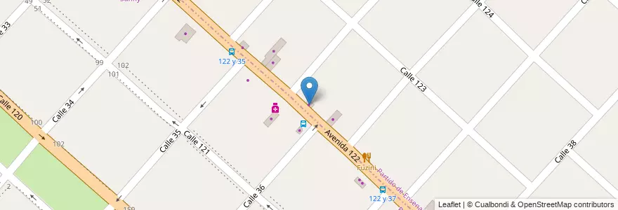 Mapa de ubicacion de Taller Mecánico Bulón en Arjantin, Buenos Aires, Partido De Ensenada.