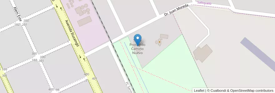 Mapa de ubicacion de Taller Protegido Camino Nuevo en Arjantin, Buenos Aires, Partido De Salliqueló.