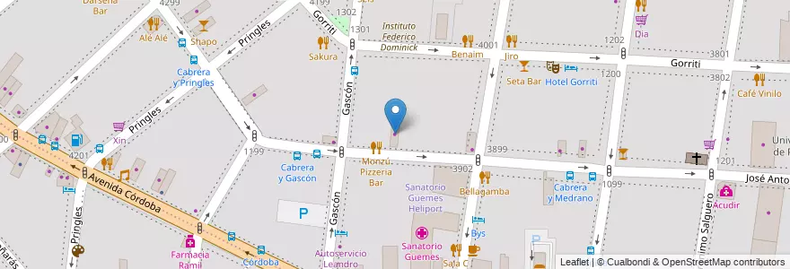 Mapa de ubicacion de Taller Serkis, Palermo en 阿根廷, Ciudad Autónoma De Buenos Aires, 布宜诺斯艾利斯.