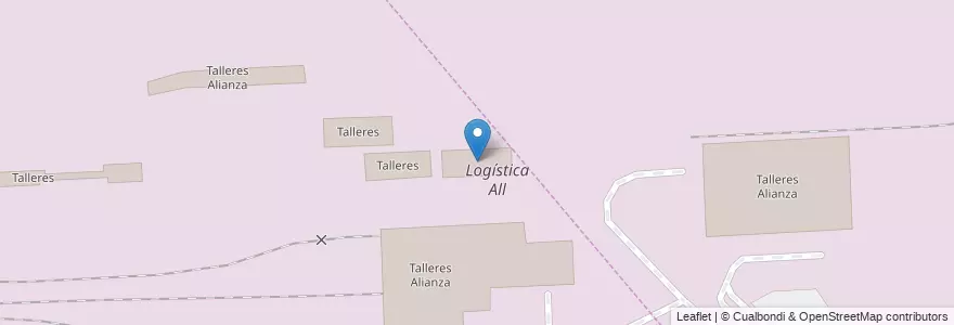 Mapa de ubicacion de Talleres en 阿根廷, 布宜诺斯艾利斯省, Partido De Tres De Febrero, Santos Lugares.