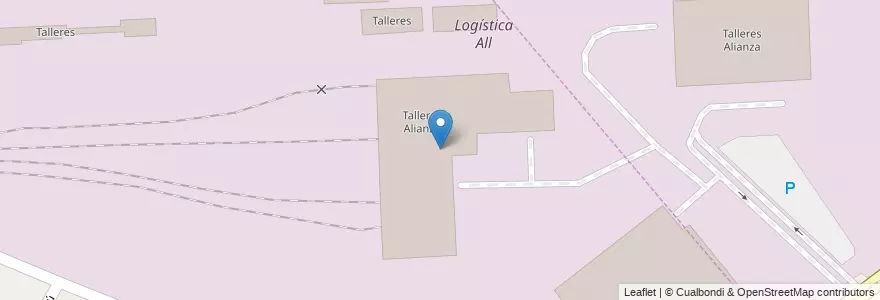 Mapa de ubicacion de Talleres Alianza en 阿根廷, 布宜诺斯艾利斯省, Partido De Tres De Febrero, Santos Lugares.