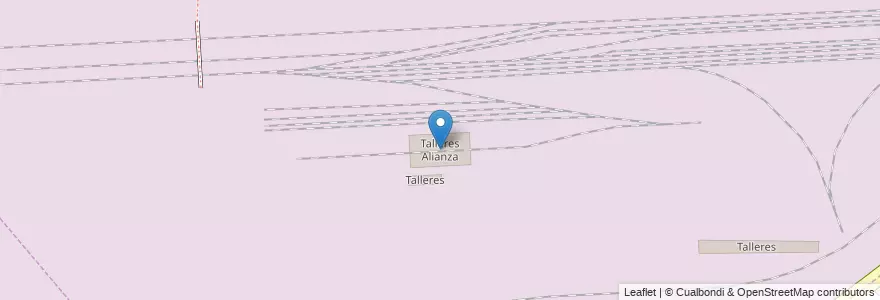 Mapa de ubicacion de Talleres Alianza en Arjantin, Buenos Aires, Partido De Tres De Febrero, Santos Lugares.