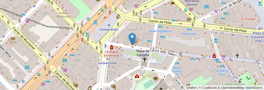 Mapa de ubicacion de Tallers 76 en Spagna, Catalunya, Barcelona, Barcelonès, Barcelona.