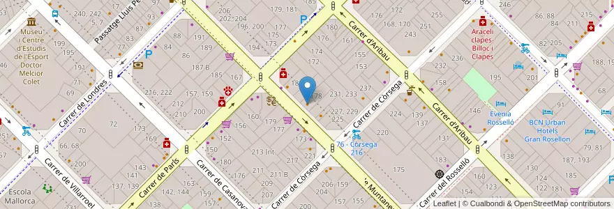 Mapa de ubicacion de Tamara Restaurant en إسبانيا, كتالونيا, برشلونة, بارسلونس, Barcelona.