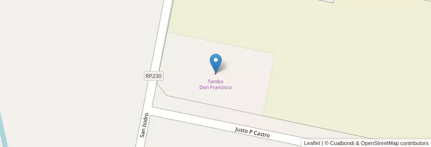 Mapa de ubicacion de Tambo Don Francisco en Аргентина, Сан-Хуан, Чили, Caucete.