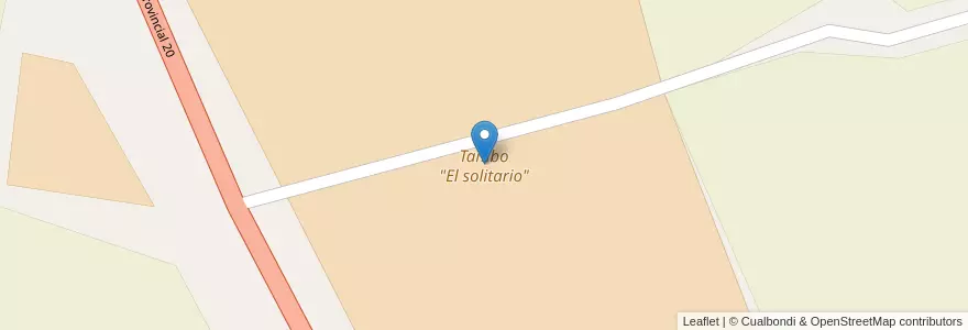 Mapa de ubicacion de Tambo "El solitario" en 阿根廷, 恩特雷里奥斯省, Departamento Gualeguaychú, Distrito Pehuajó Al Norte.