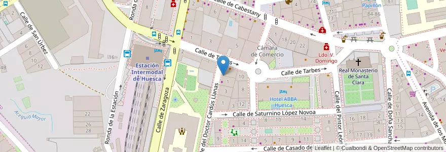 Mapa de ubicacion de Tandem Consulting en Испания, Арагон, Уэска, Hoya De Huesca / Plana De Uesca, Уэска.