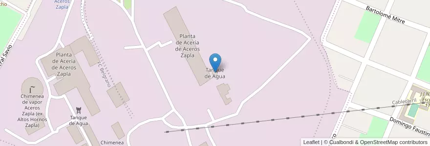 Mapa de ubicacion de Tanque de Agua en アルゼンチン, フフイ州, Departamento Palpalá, Municipio De Palpalá.