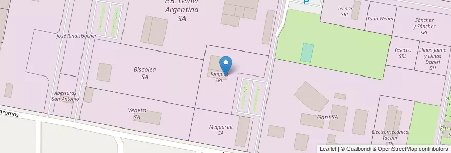 Mapa de ubicacion de Tanques SRL en Arjantin, Santa Fe, Departamento La Capital, Municipio De Sauce Viejo.