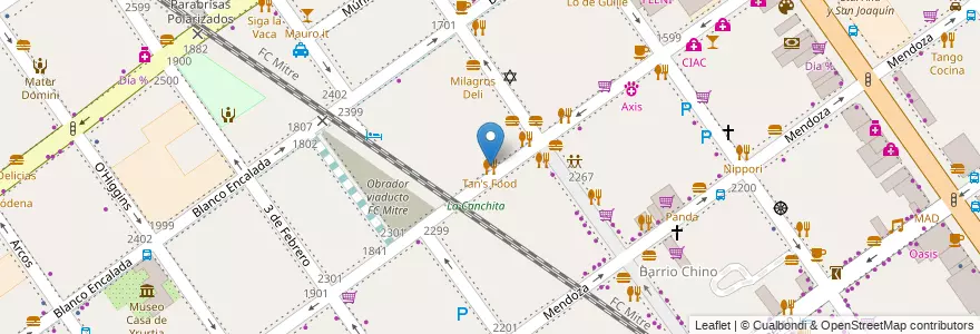 Mapa de ubicacion de Tan's Food, Belgrano en 阿根廷, Ciudad Autónoma De Buenos Aires, 布宜诺斯艾利斯, Comuna 13.