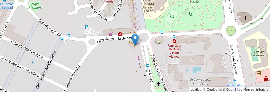 Mapa de ubicacion de Tanteo en Испания, Мадрид, Мадрид, Área Metropolitana De Madrid Y Corredor Del Henares, Majadahonda.