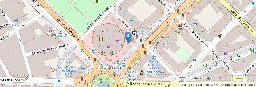 Mapa de ubicacion de Tapa Tapa en 西班牙, Catalunya, Barcelona, Barcelonès, Barcelona.