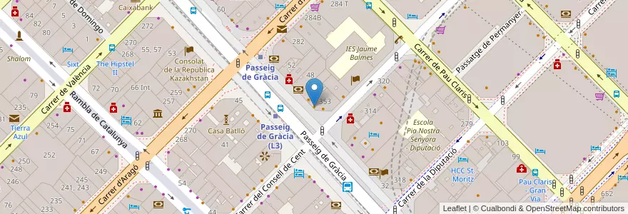 Mapa de ubicacion de Tapa Tapa en Espanha, Catalunha, Barcelona, Barcelonès, Barcelona.