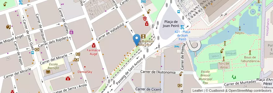 Mapa de ubicacion de Tapa Tape en Испания, Каталония, Барселона, Барселонес, Барселона.