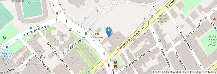 Mapa de ubicacion de Tapas,24 de Carles Abellàn en Spagna, Catalunya, Barcelona, Barcelonès, Barcelona.