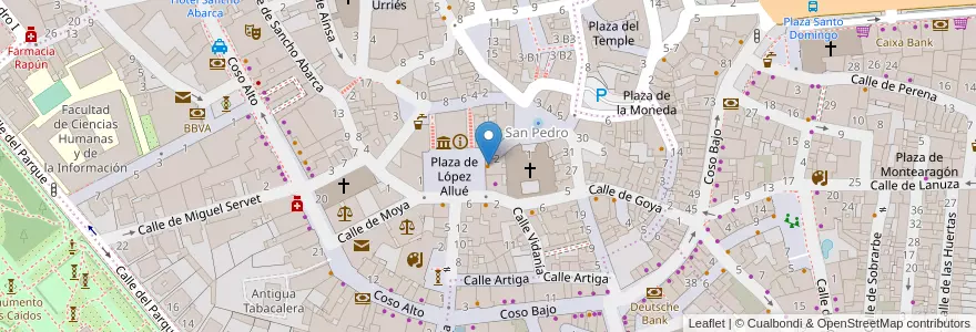 Mapa de ubicacion de Tapas's League en Espanha, Aragão, Huesca, Hoya De Huesca / Plana De Uesca, Huesca.