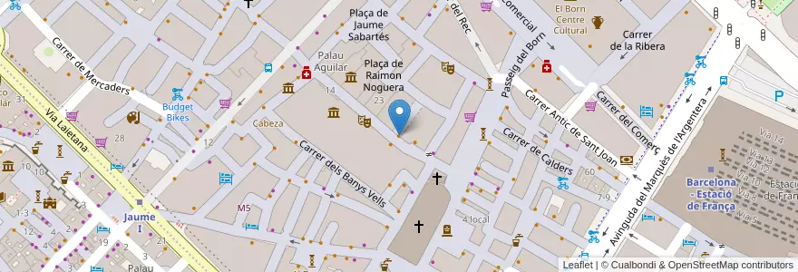 Mapa de ubicacion de Tapeo en Spanje, Catalonië, Barcelona, Barcelonès, Barcelona.