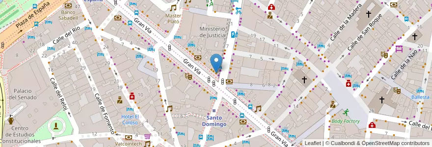 Mapa de ubicacion de Taperia Don Jamon en Spanien, Autonome Gemeinschaft Madrid, Autonome Gemeinschaft Madrid, Área Metropolitana De Madrid Y Corredor Del Henares, Madrid.