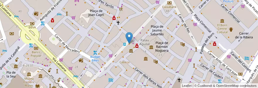 Mapa de ubicacion de Taperia Princesa en 西班牙, Catalunya, Barcelona, Barcelonès, Barcelona.