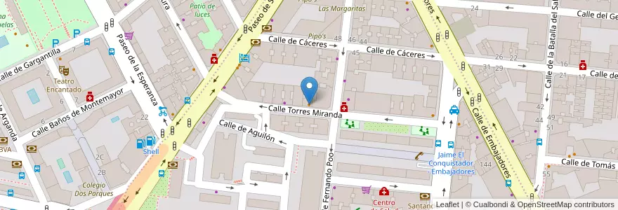 Mapa de ubicacion de Tapería Tía Lola en 西班牙, Comunidad De Madrid, Comunidad De Madrid, Área Metropolitana De Madrid Y Corredor Del Henares, Madrid.