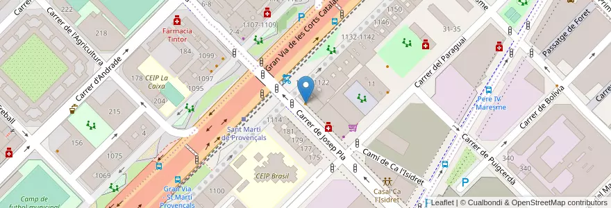 Mapa de ubicacion de Tapes i Menjars Geminis en スペイン, カタルーニャ州, Barcelona, バルサルネス, Barcelona.