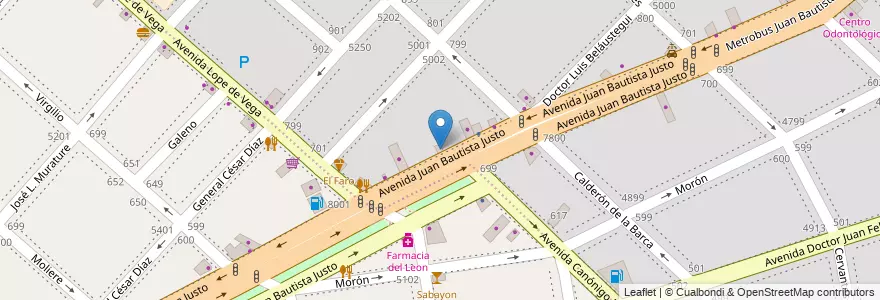 Mapa de ubicacion de Tapicería Arnaldo, Velez Sarsfield en 阿根廷, Ciudad Autónoma De Buenos Aires, 布宜诺斯艾利斯, Comuna 10.