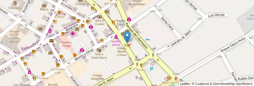 Mapa de ubicacion de Tapiceria Decoracomes en Arjantin, Buenos Aires, Partido De San Isidro, San Isidro.