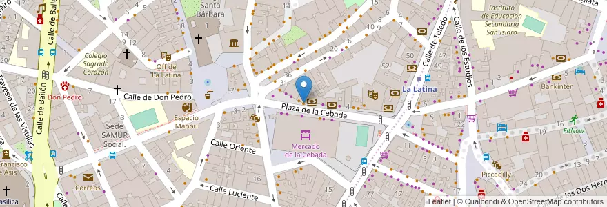 Mapa de ubicacion de Tapioca en Spain, Community Of Madrid, Community Of Madrid, Área Metropolitana De Madrid Y Corredor Del Henares, Madrid.