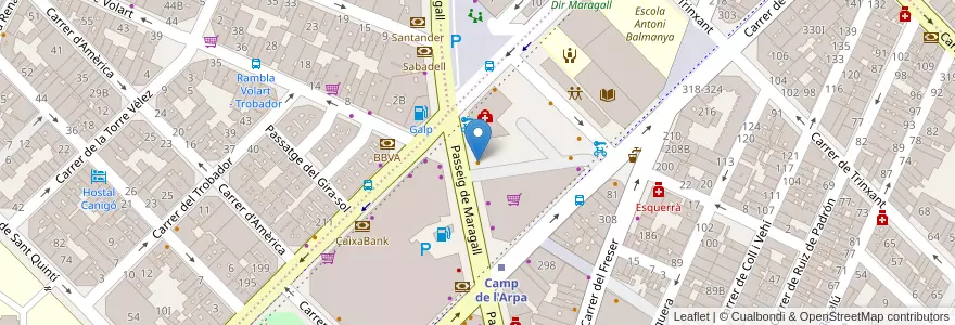 Mapa de ubicacion de Tapitas en 西班牙, Catalunya, Barcelona, Barcelonès, Barcelona.