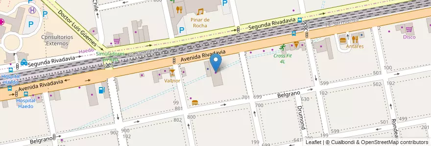 Mapa de ubicacion de Tarabarrelli en Arjantin, Buenos Aires, Partido De La Matanza, Ramos Mejía.